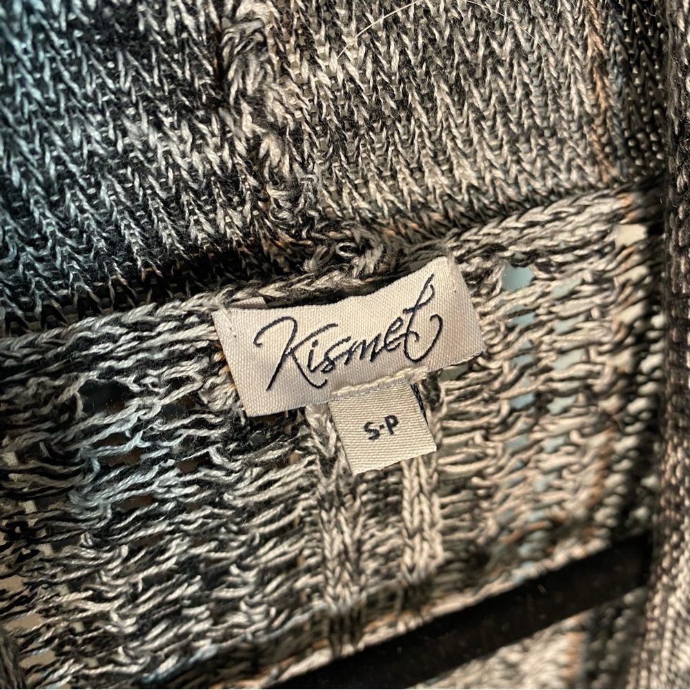 KISMET Open Front Grey Knit Cardigan Sweater Size Small - Picture 6 of 9